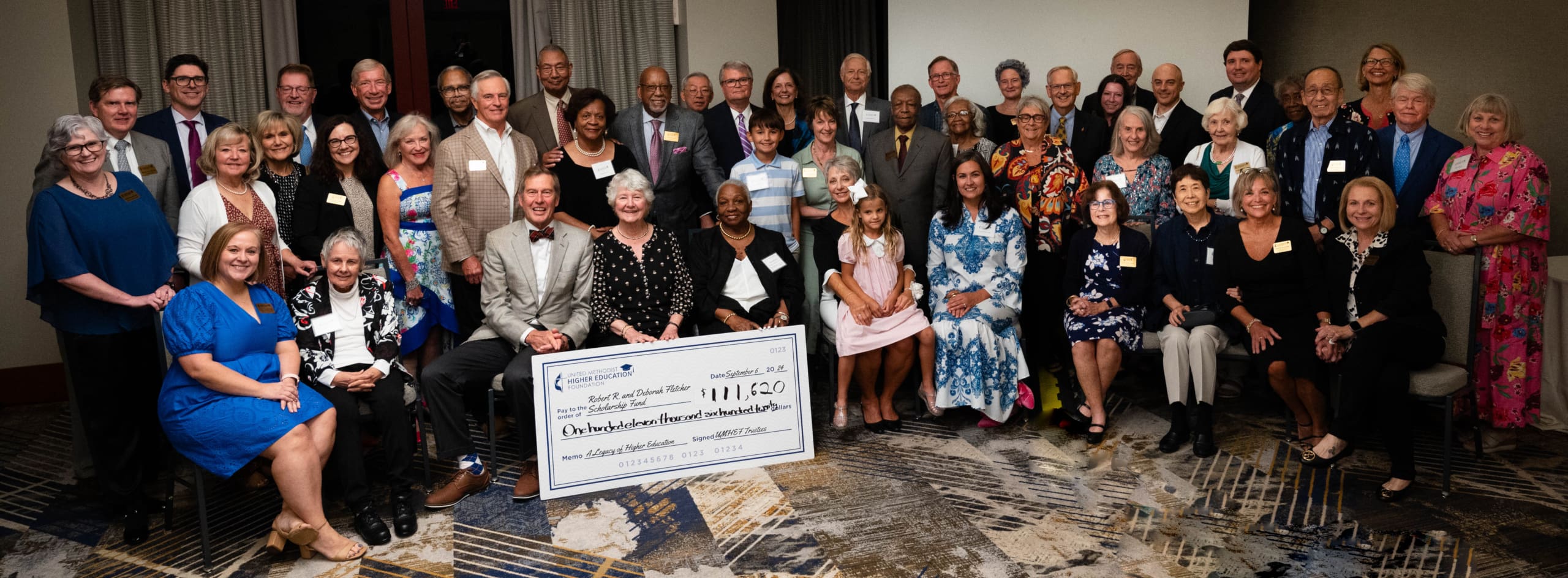 UMHEF Trustees present Bob Fletcher with Scholarship Fund